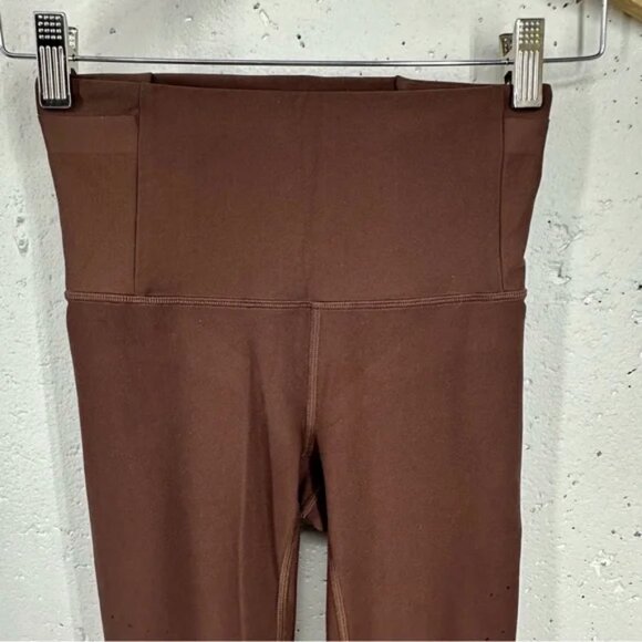 Lot of 2 Lululemon Size 4 Brown Zoned In 27" & Floral Spritz Wunder Under Tight - Picture 5 of 15